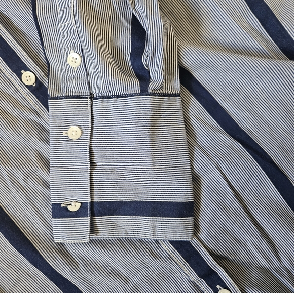 Madewell stripped button down tunic size medium - Picture 7 of 8